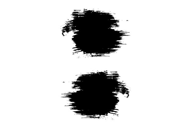 Conjunto de pinceladas de tinta de salpicaduras