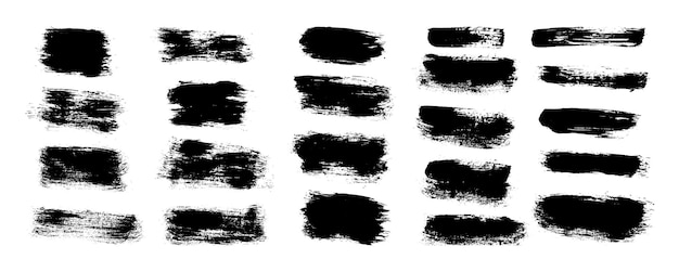Conjunto de pinceladas vectoriales