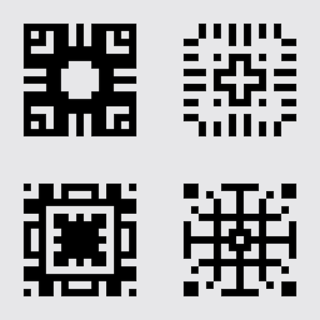 conjunto de pixel art azulejos patrón de material abstracto