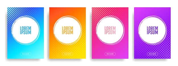 Conjunto de plantilla de banner cuadrado mínimo editable Adecuado para publicaciones en redes sociales y en Internet y en Internet Ilustración vectorial