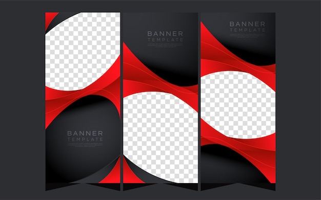 Conjunto de plantilla de banner moderno