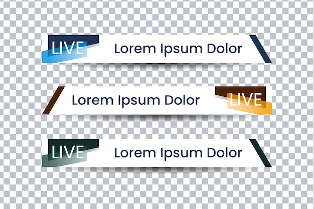 Conjunto de plantilla de banner de textura de fondo de diseño de tercer vector inferior de paquete