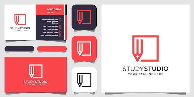 Conjunto de plantilla de diseño de logotipo de monograma creativo