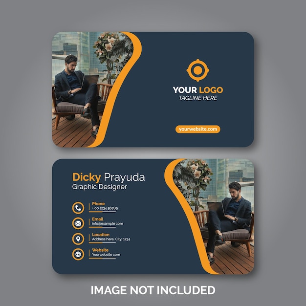 Conjunto de plantilla de diseño de tarjeta de visita moderna