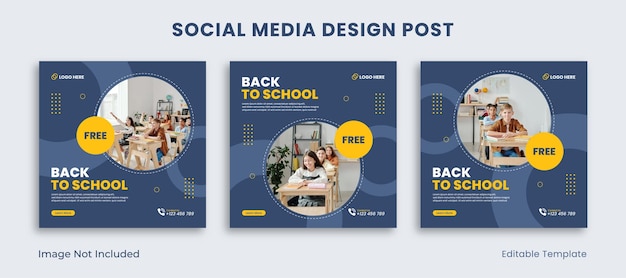 Conjunto de plantilla editable Publicación de diseño de Instagram en redes sociales con forma de círculo en estilo minimalista Adecuado para la venta Anuncios publicitarios Promociones Producto Escuela de negocios Tech Mobiliario Moda