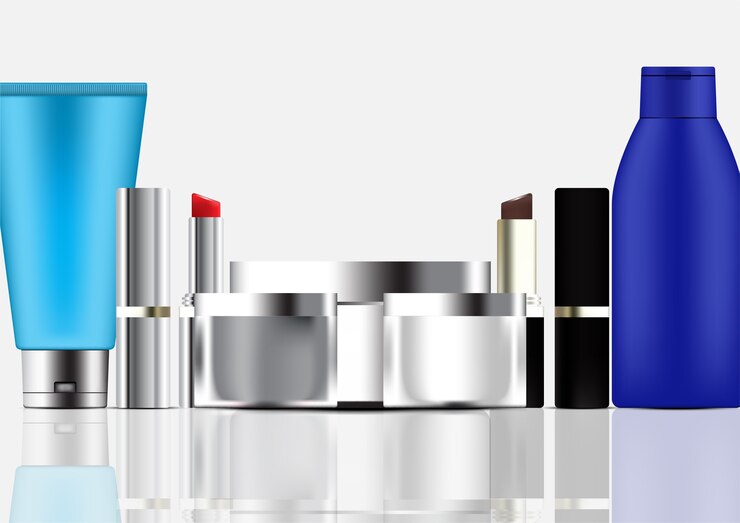 Vector conjunto de plantilla de productos cosméticos