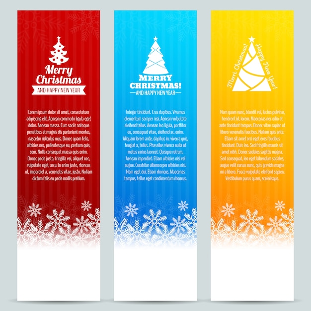 Conjunto de plantillas de banner de navidad