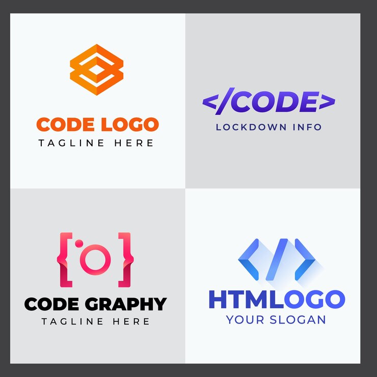 Vector conjunto de plantillas de diseño de códigos y símbolos de documentos