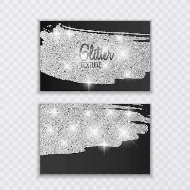 Conjunto de plantillas de diseño en negro y brillo para folletos, volantes o pancartas