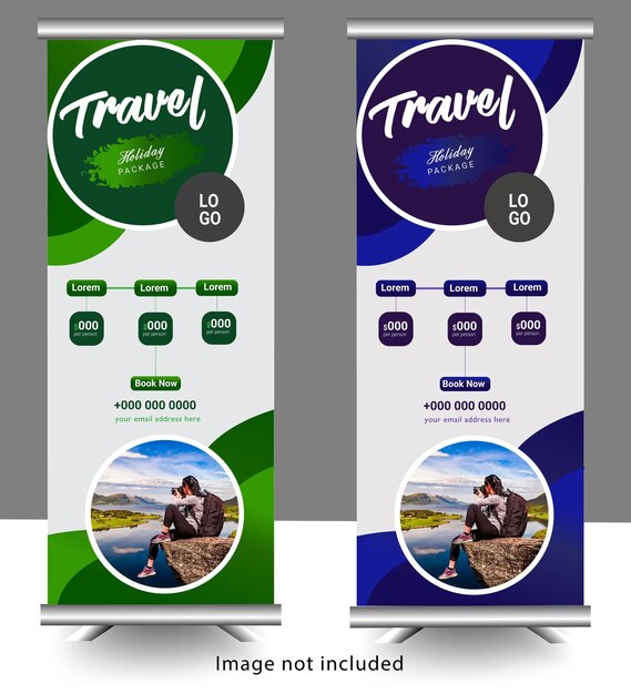 conjunto de plantillas de diseño de pancartas corporativas con diferentes colores