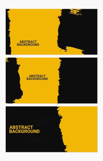 conjunto de plantillas de fondo Minimal Abstract Yellow Grunge Scratch