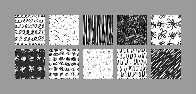 Conjunto de plantillas de ilustración vectorial cubierta abstracta contemporánea y patrones para envases de té verde con etiquetas fondos modernos mínimos