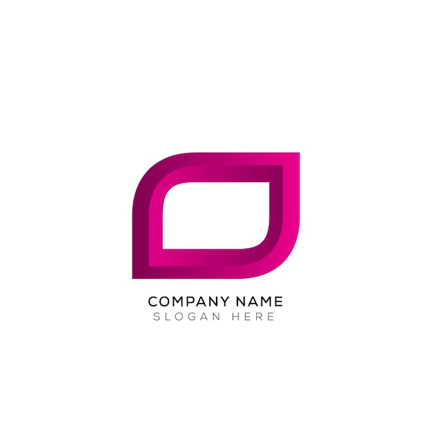 Conjunto de plantillas de logotipo colorido degradado O