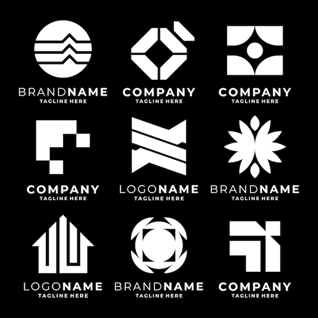 Conjunto de plantillas de logotipo moderno