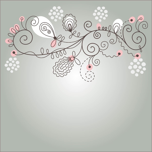 Conjunto de plantillas de póster de arte de línea de flor botánica Vector Premium