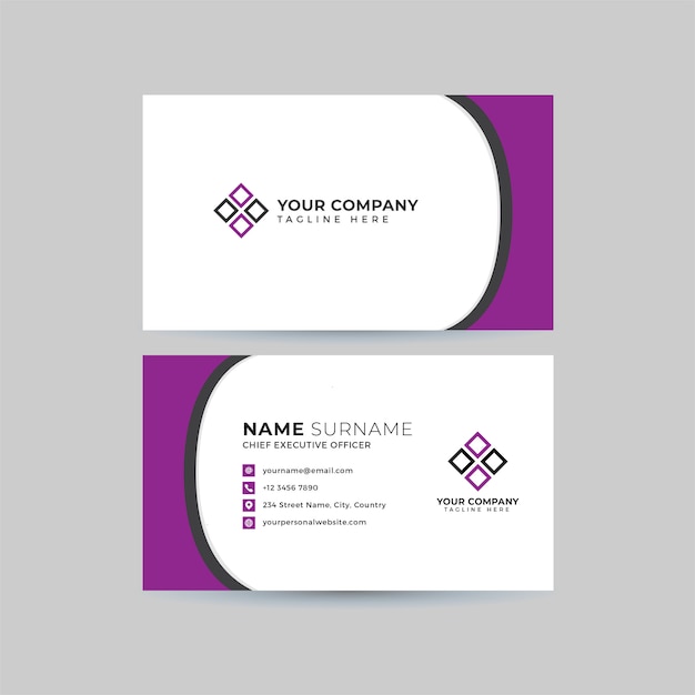 Conjunto de plantillas de tarjetas profesionales