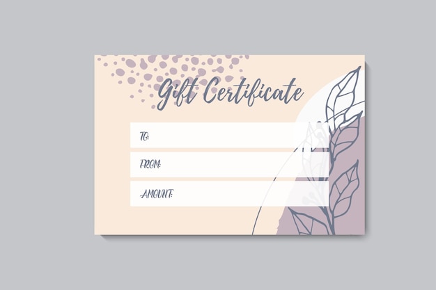 Conjunto de plantillas de tarjetas de regalo coloridas Ilustración vectorial de flores de estilo moderno para la galería de salones