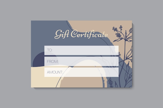 Conjunto de plantillas de tarjetas de regalo coloridas Ilustración vectorial de flores de estilo moderno para la galería de salones