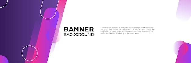 Conjunto de plantillas web de diseño de banner moderno abstracto. Banner de web de encabezado horizontal. Plantilla de fondo de patrón de banner de diseño gráfico abstracto de vector.