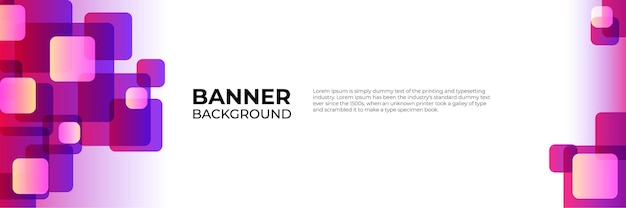 Conjunto de plantillas web de diseño de banner moderno abstracto. Banner de web de encabezado horizontal. Plantilla de fondo de patrón de banner de diseño gráfico abstracto de vector.