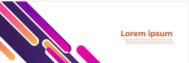 Conjunto de plantillas web de diseño de banner de tecnología abstracta. Banner de web de encabezado horizontal. Plantilla de fondo de patrón de banner de diseño gráfico abstracto de vector.