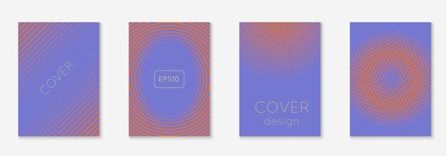 Conjunto de portadas abstractas