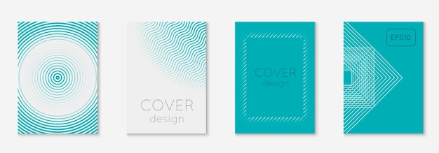 Conjunto de portadas abstractas