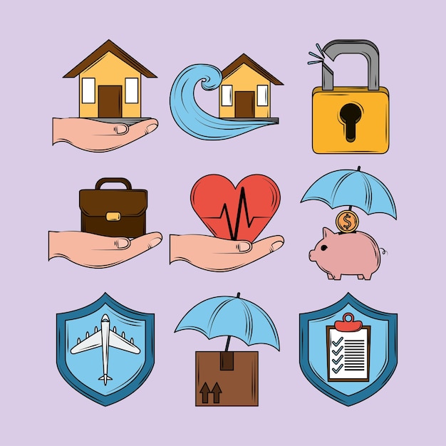 Conjunto de protección de seguro