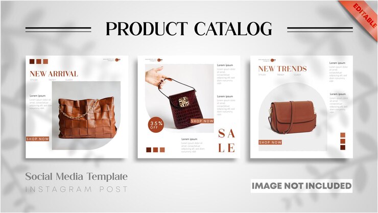 Conjunto de publicaciones de Instagram de banner de producto de moda