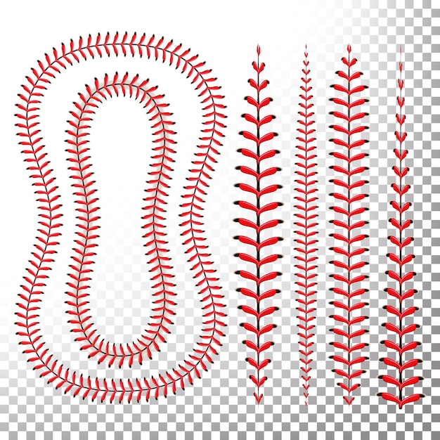 Vector conjunto de puntadas de béisbol