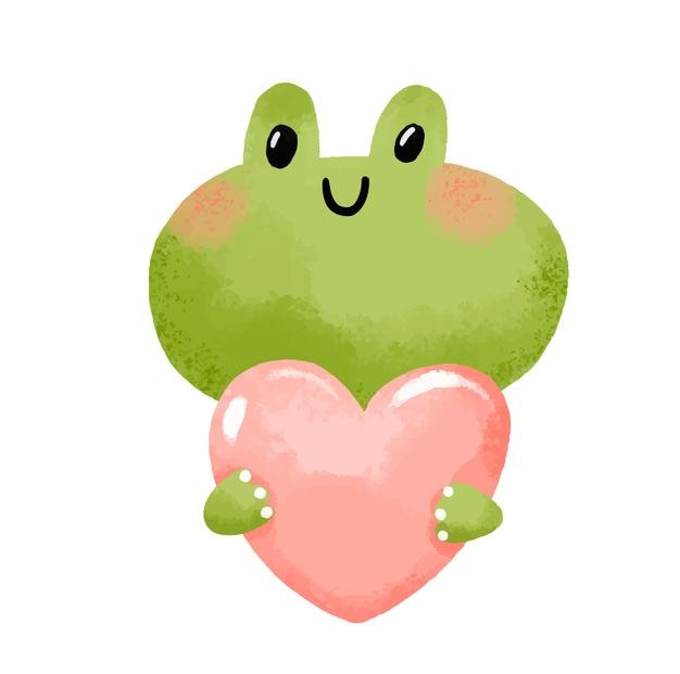 Un conjunto de ranas con corazones ranas enamoradas una rana francesa con un