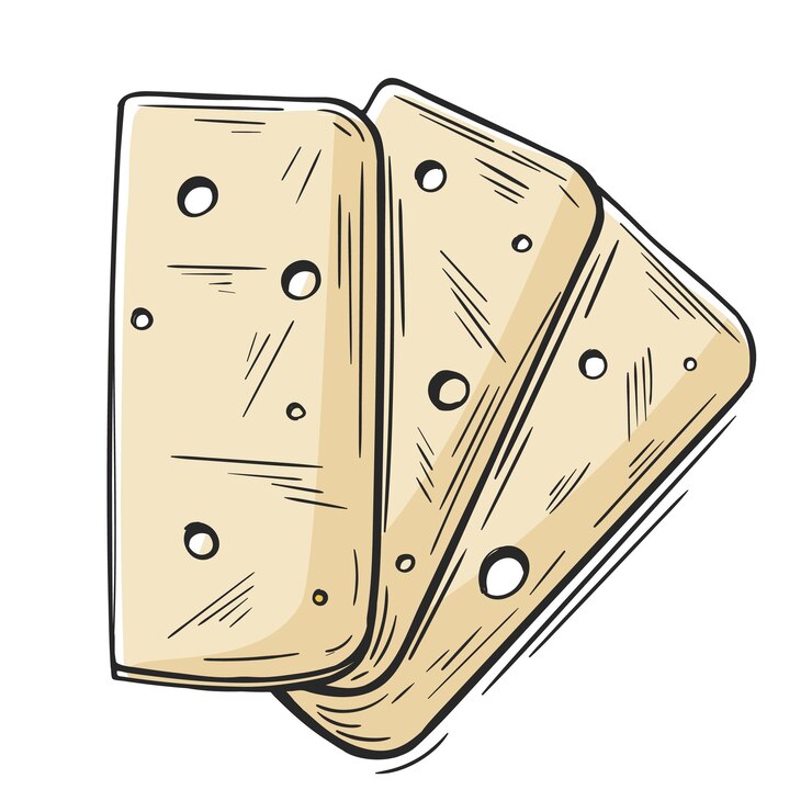 Vector conjunto de rebanadas de queso cheddar
