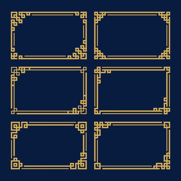 conjunto, de, rectángulo, marco, vector