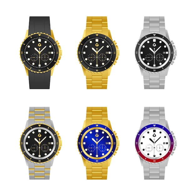 Conjunto de relojes de pulsera de cuarzo minimalista de lujo para hombre de acero inoxidable dorado a la moda para hombre