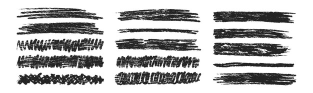 Conjunto de resaltos de tiza y énfasis en la textura