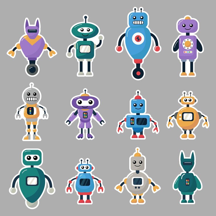Vector conjunto de robots