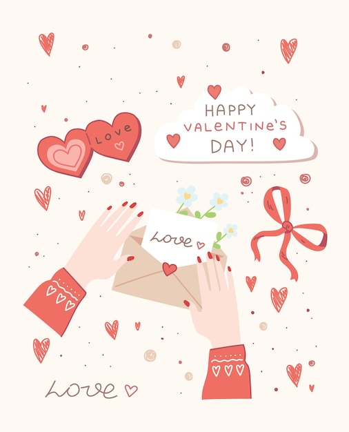Conjunto romántico de ilustraciones con el concepto de diseño vectorial de la relación de la historia de amor del hombre y la mujer ...