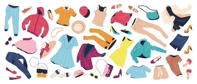 Conjunto de ropa de moda para mujeres prendas y accesorios casuales para primavera y verano