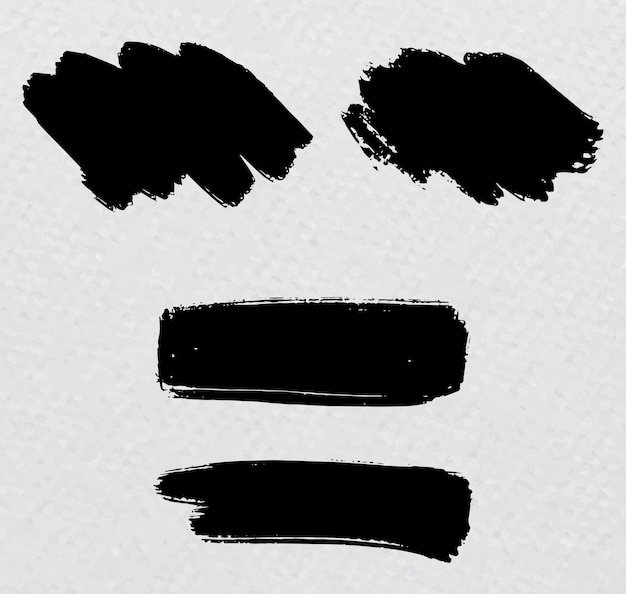 conjunto de salpicaduras de tinta negra