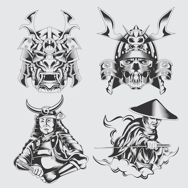 conjunto de samurai