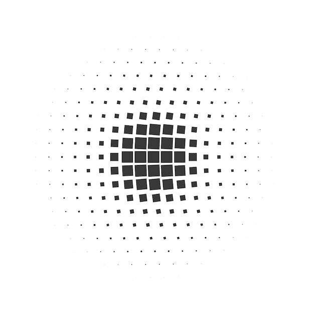 Conjunto de semitonos del círculo Círculos punteados modernos Semitonos de trabajo de puntos negros Gradientes de ilustración vectorial