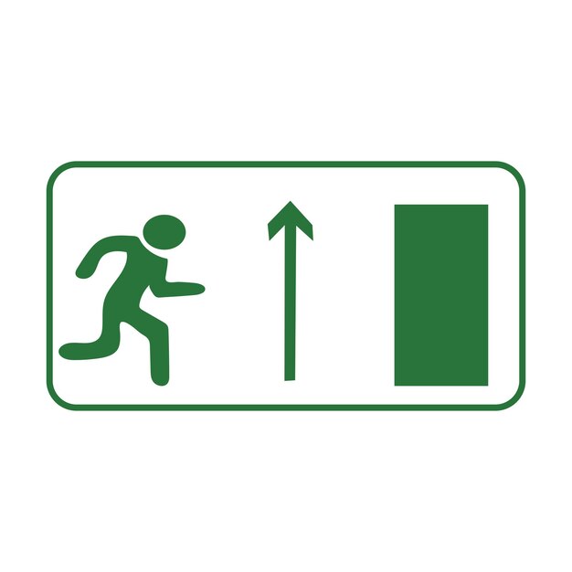 Conjunto de señales de salida de emergencia