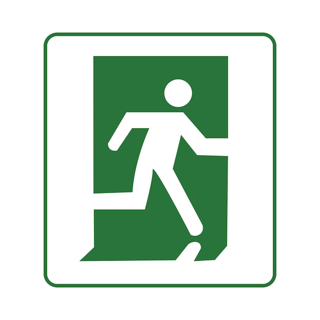 Conjunto de señales de salida de emergencia