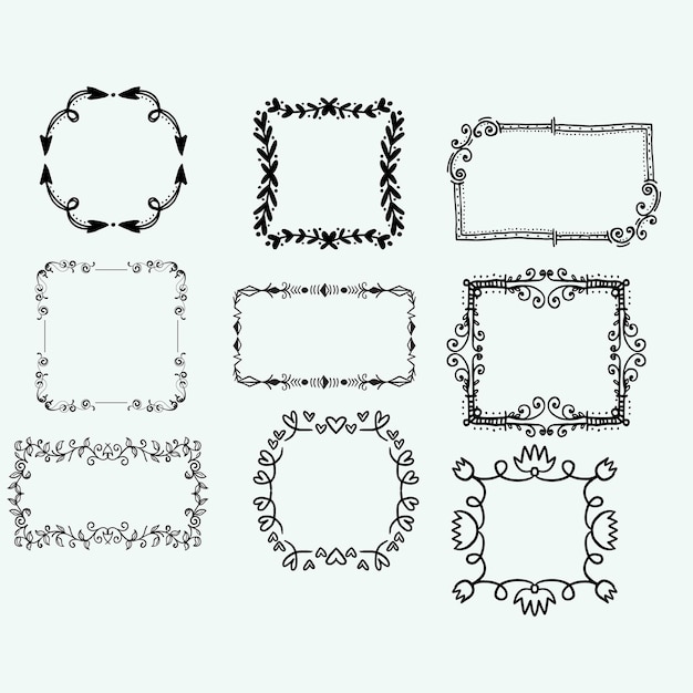 Conjunto de separadores de viñetas de libros y vector de colección de delimitadores de texto de separadores