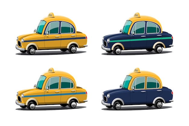 Conjunto de servicio de taxi.