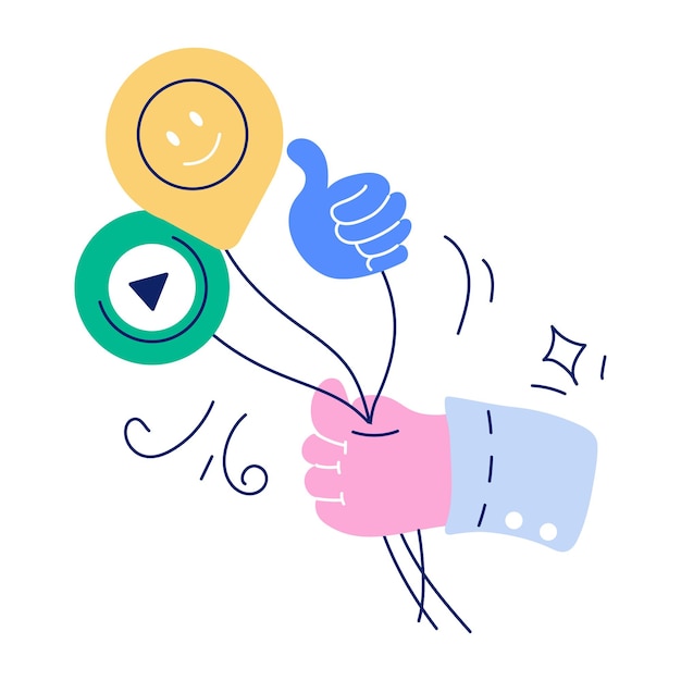 Conjunto de servicios creativos Ilustración plana