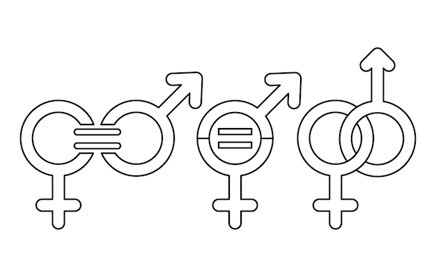 Conjunto de signos de igualdad de género