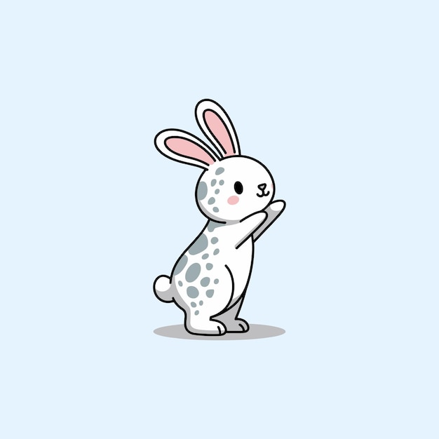 Conjunto de siluetas de conejo Vector de conejo