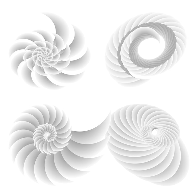 Conjunto Símbolo de elementos de diseño Patrón de círculo de punto de marco de semitono editable sobre fondo blanco Ilustración vectorial eps 10 Icono redondo usando concha marina tema de vacaciones viajes recreación de concha marítima