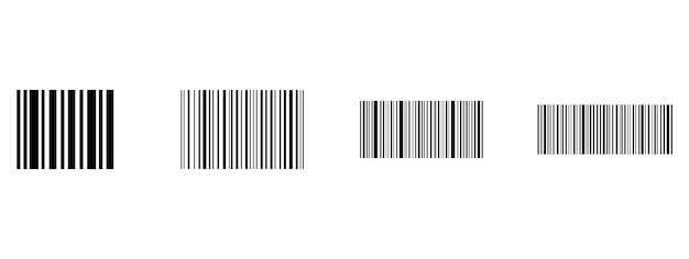 Conjunto de símbolos de código de barras. Recopilación de códigos de barras.